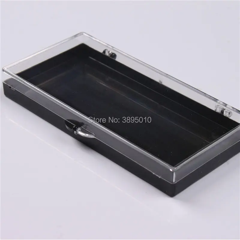 

Black Packing Box Transparent Cover Empty Plastic False Eyelashes Storage Box Grafted Lashes Package Container F617