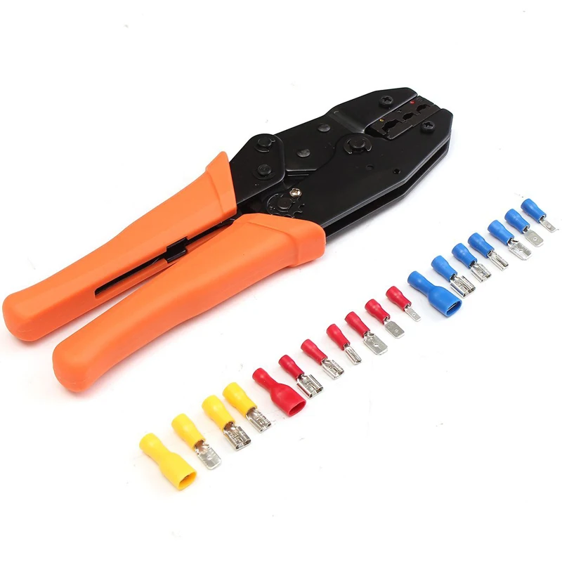 

900Pcs Assorted Crimp Terminals Insulated Male/Female Spade Wire Terminals Butt Connectors Kit +1pc Electrical Crimping Plier