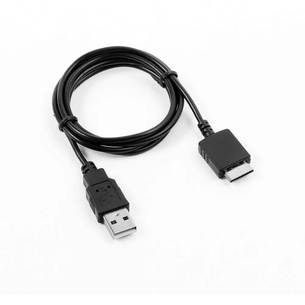 USB PC شاحن + مزامنة بيانات كابل الحبل الرصاص لسوني MP3 NWZ-E474 BLK NWZ-E474RED