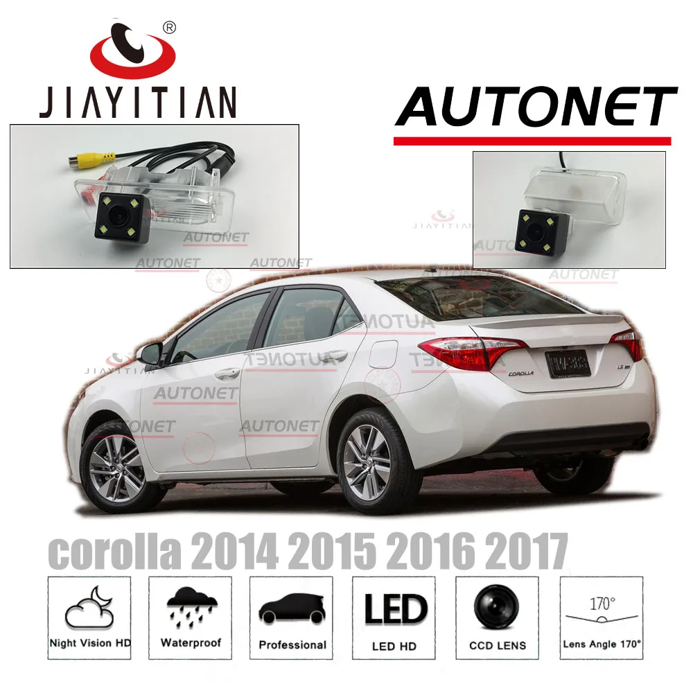 JIAYITIAN – caméra de recul CCD avec Vision nocturne, plaque d'immatriculation, pour toyota corolla E170 2014 2013 2015 2016 2017 2018