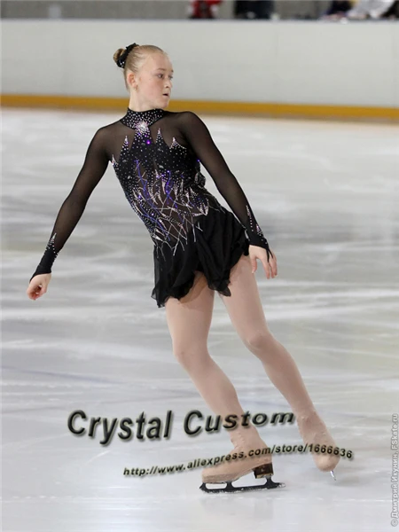 

Custom Figure Skating Dress For Competition Fashion New Brand Ice Figure Skating Dress For Children DR3557