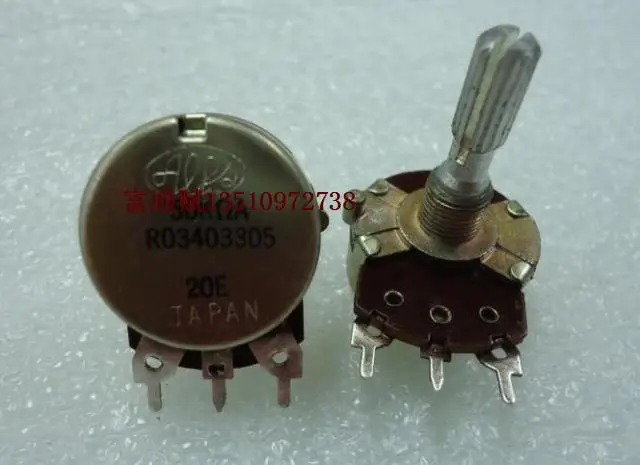 Japan imported ALPS genuine enthusiast volume dedicated long-life potentiometer 50KA-25KQ flower axis switch