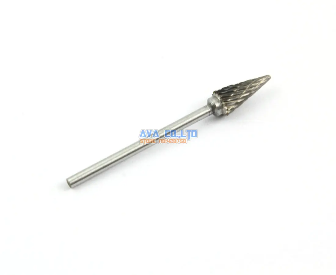 5 Pieces 6mm Tungsten Carbide Burr Rotary Cutter File 2.35mm Shank Double Cut (NO.8)