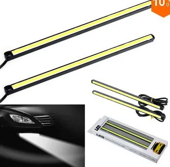 FUGSAME 1pair/lot Ultra-thin12w COB Chip New update 14cm LED Daytime Running Light LED DRL Fog car day running lights