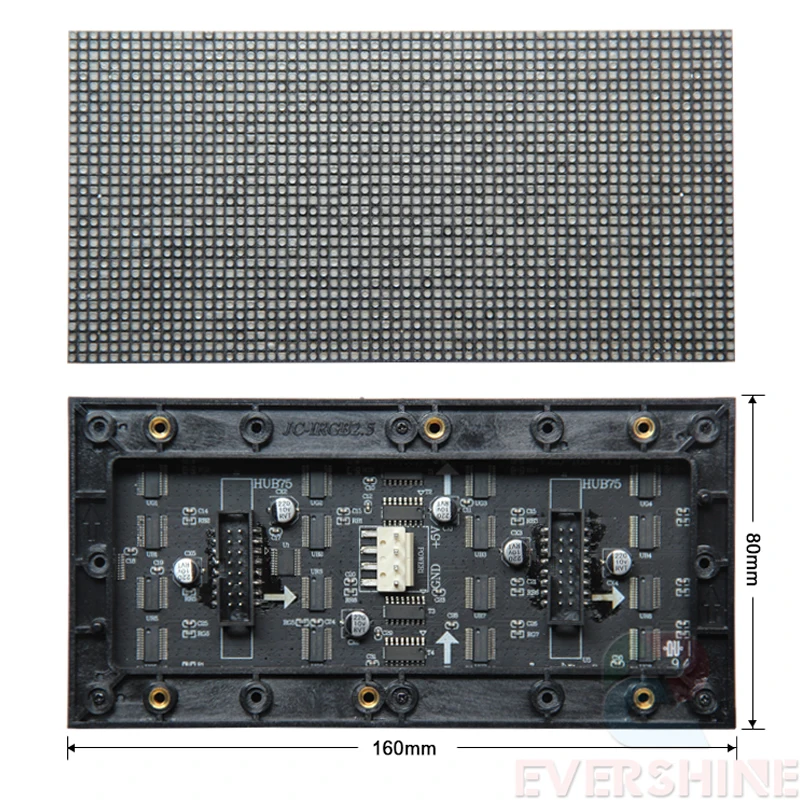 2.5mm Pitch P2.5 Indoor RGB Full Color Smd2121 160x80mm 64x32Pixels Led Module 1/16 Scan Led Dispay Panel