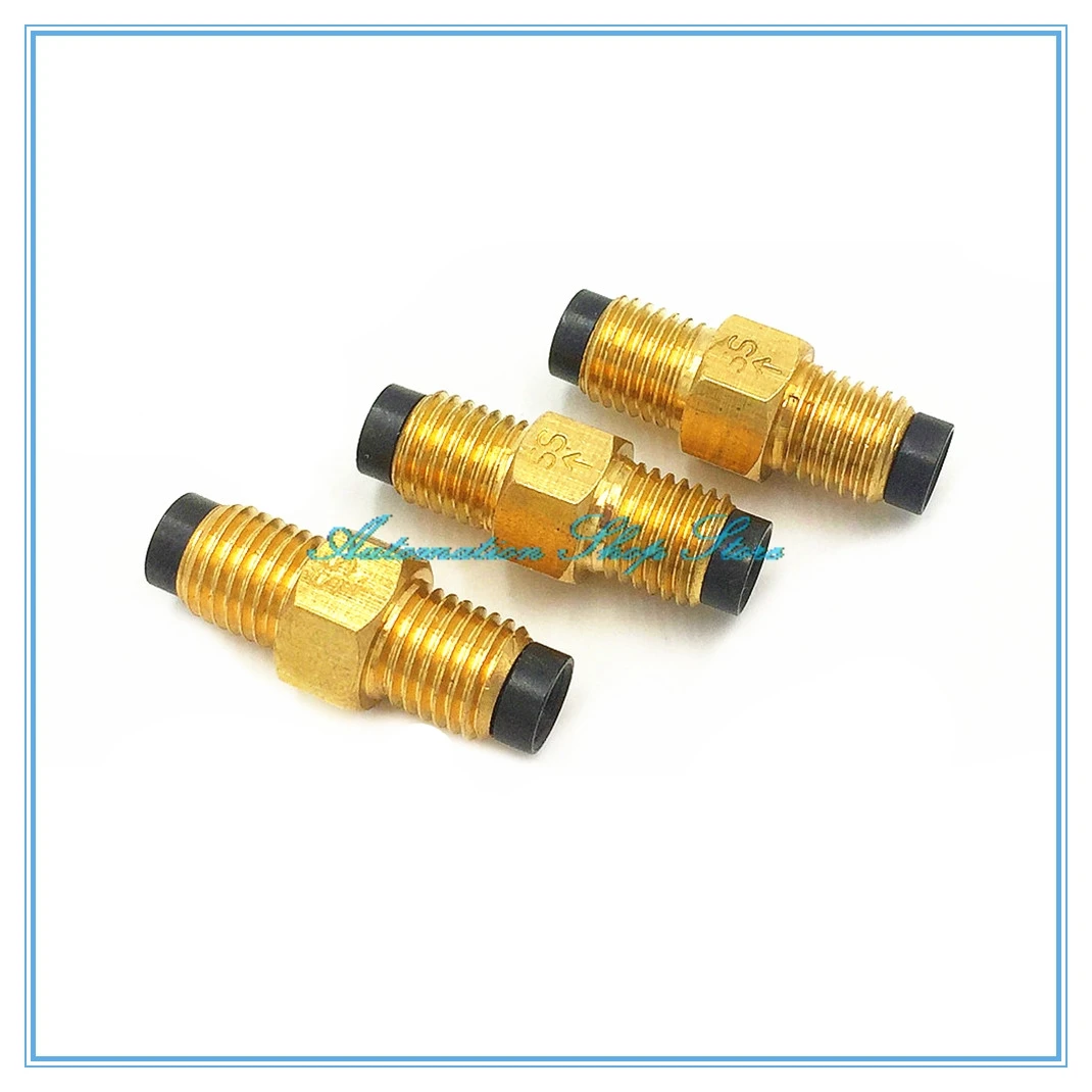 SS type Straight through resist proportional dispenser Tubing gauge Check valve Oil lubricated fittings