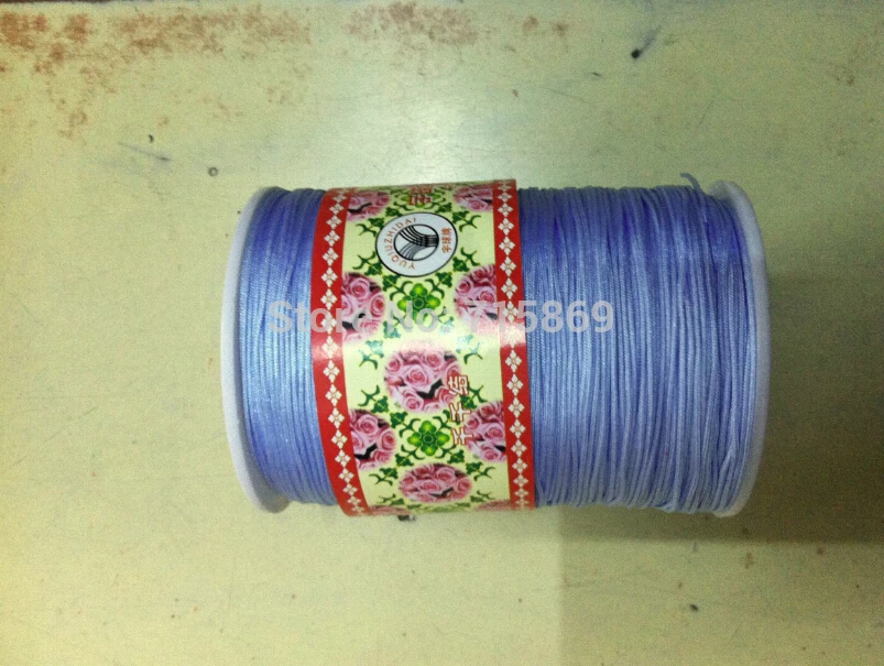 

Light Blue 1.0mm 280M/380yards/lot Chinese Knot String Nylon Cord Rope for DIY Bracelet jewelry