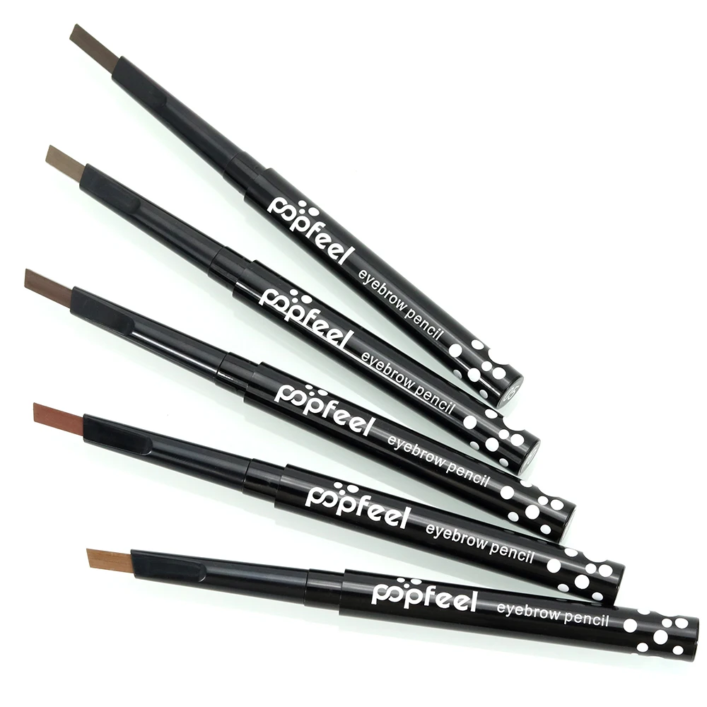 Popfeel Eyebrow Pencil Waterproof Long Lasting Eye Brow Maker Pen  hair stroke brow pen Makeup Tools Woman Eyebrow Tracer Unit