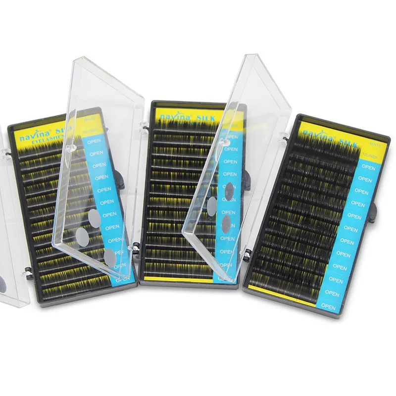 1 лоток Navina Pro, завиток 0,10C (8/10/12 мм), натуральные накладные ресницы, инструмент для наращивания макияжа, мягкие накладные ресницы для красоты глаз