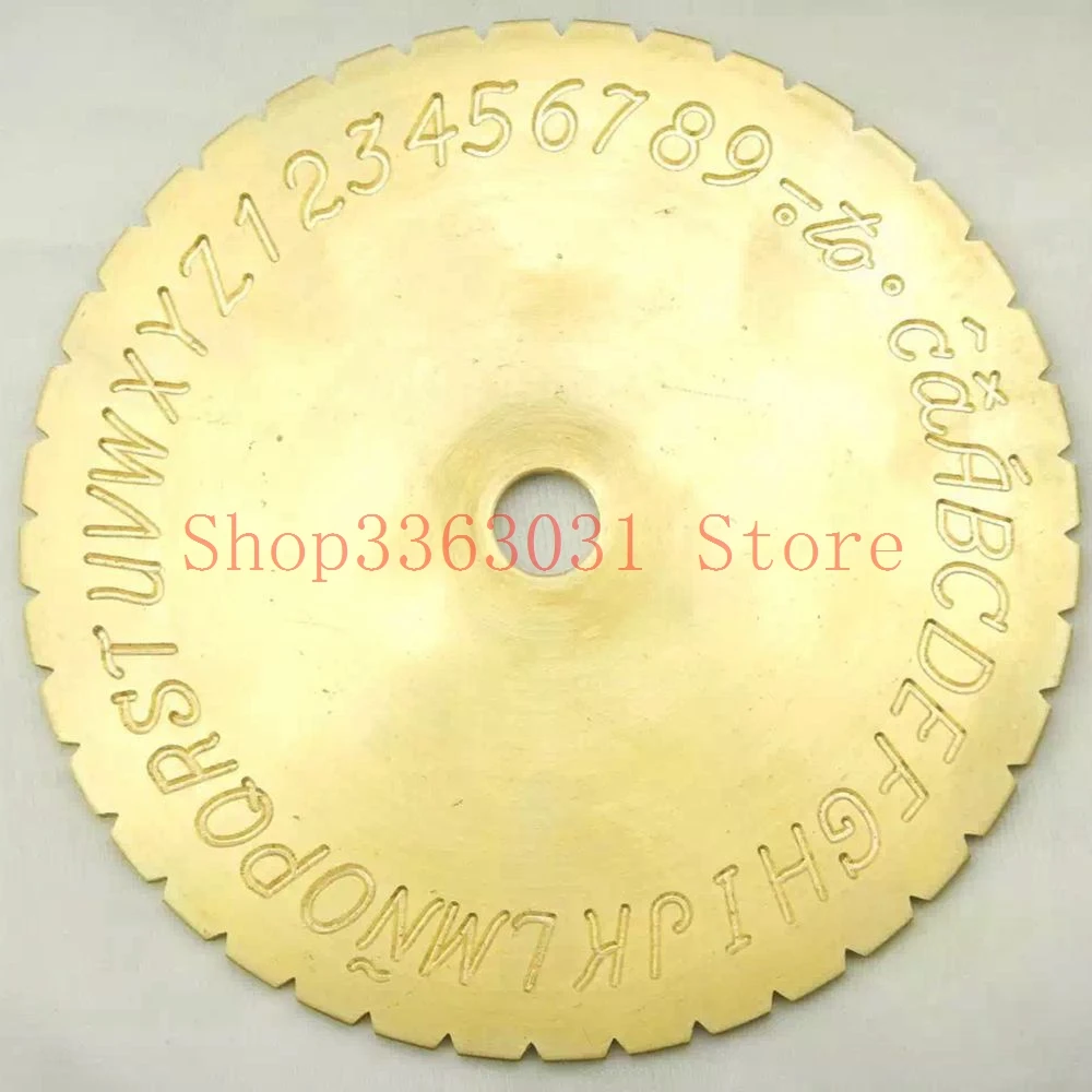 New letter type dial font disc modern block inside ring engraving machine