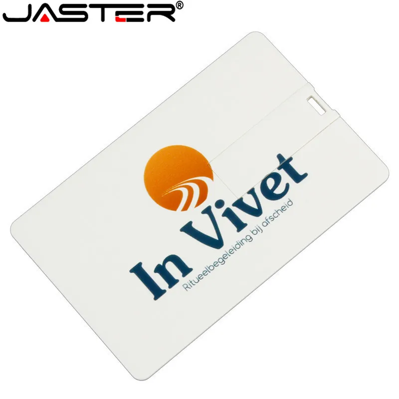 JASTER – clé usb avec LOGO de client, support à mémoire de 4GB 8GB 16GB 32GB, lecteur flash avec LOGO, carte bancaire, disque U