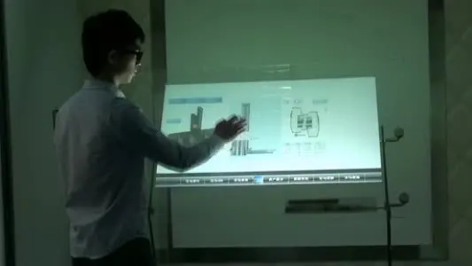 Película de toque interativa de 58 polegadas, 4 pontos