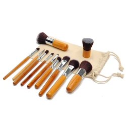 11PCS Brand Makeup Brushes Set Of Brushes For Makeup Beauty Cosmetics Travel Make up With Kabuki Brush Tart Makeup Eyebrow brush