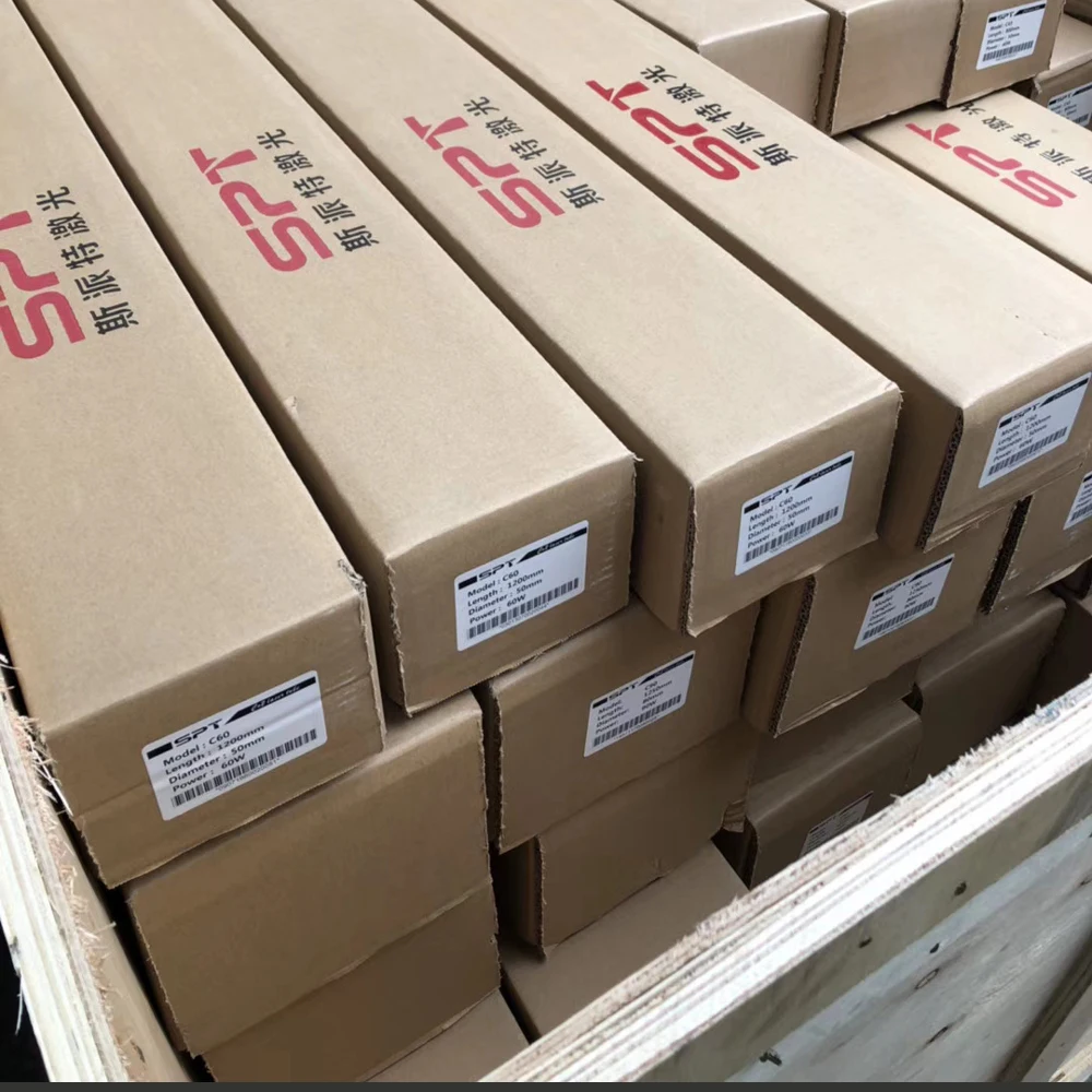 Tubo de laser com ponteiro vermelho -- laser de 55w para gravador a laser com luz vermelha e visualização fácil