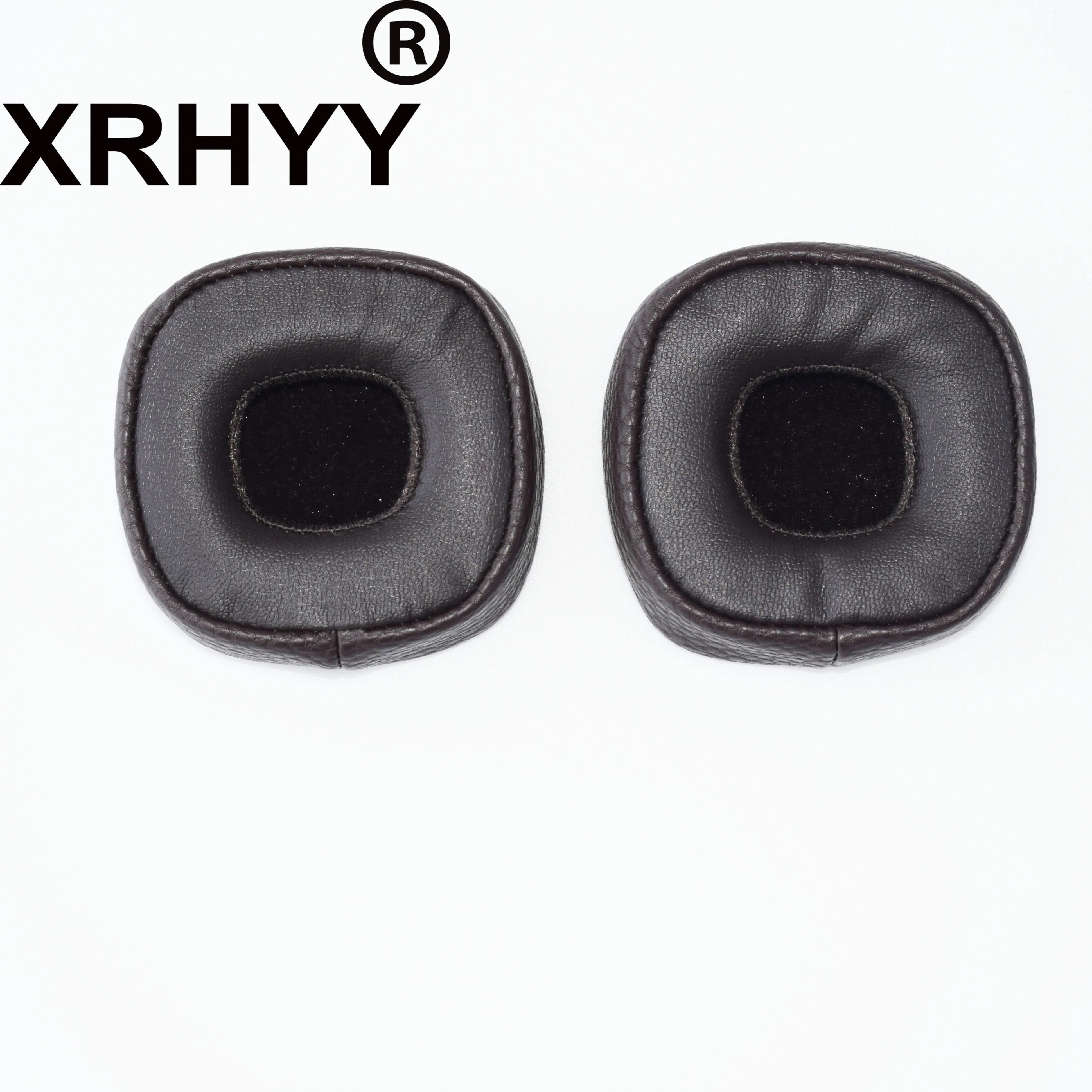 XRHYY Pack Of 2 Brown Replacement PU Leather Ear Pads Over-Ear Ear pads Ear Cup Cushion Cover For Marshall Major 3 Headphones