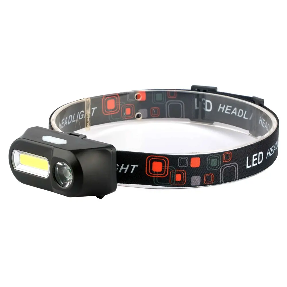 Alonefire HP40 Mini COB LED Headlamp Waterproof Headlight Head Flashlight Torch Lanterna For Outdoor Camping Night Fishing