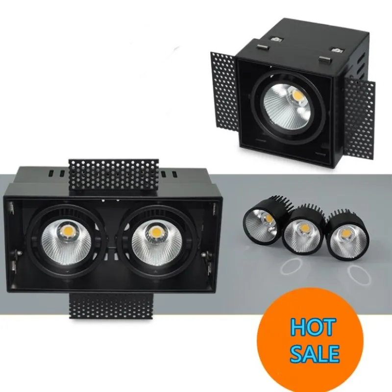 4 buah/lot 15W LED Lampu Grille Dimmable 2*15W LED Kacang Empedu Lampu daya tinggi Lumens yang Tinggi 30W Led Grille Lampu AC110V/AC220V