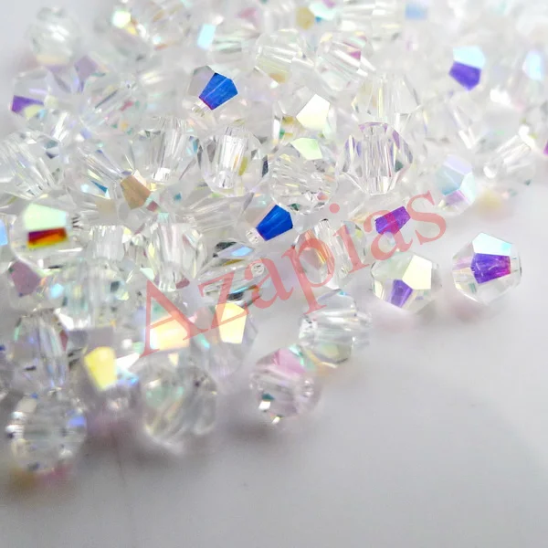 wholesale AAA top quality in package 3/4/5/6/8mm top5301 crystal bicone glass beads special color full size free shipping