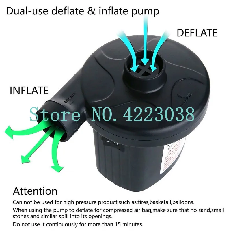 Free Shipping Electric Air Pump, Inflator/Deflator Electric Pumps - Vacuum Compression Bags Suction Pump