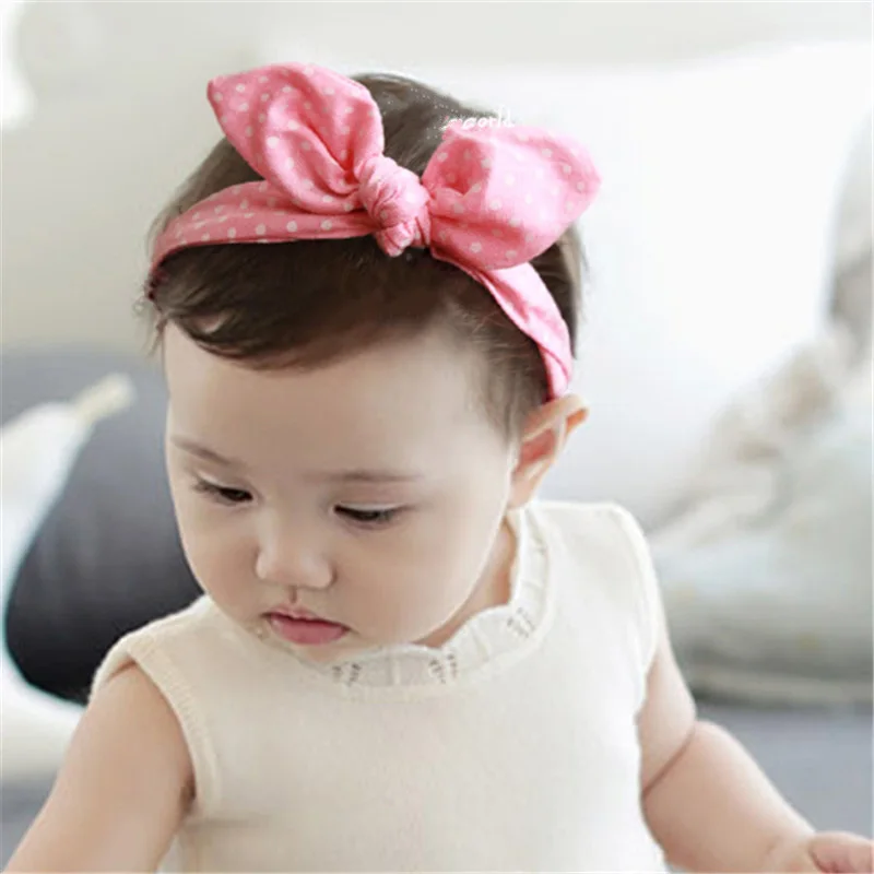 Cute Baby Hair Band Rabbit Ears Headband Kids Girls Bow Style Hairbands Knot Parent-child Fashion Headwear Bebe Hair Accessories