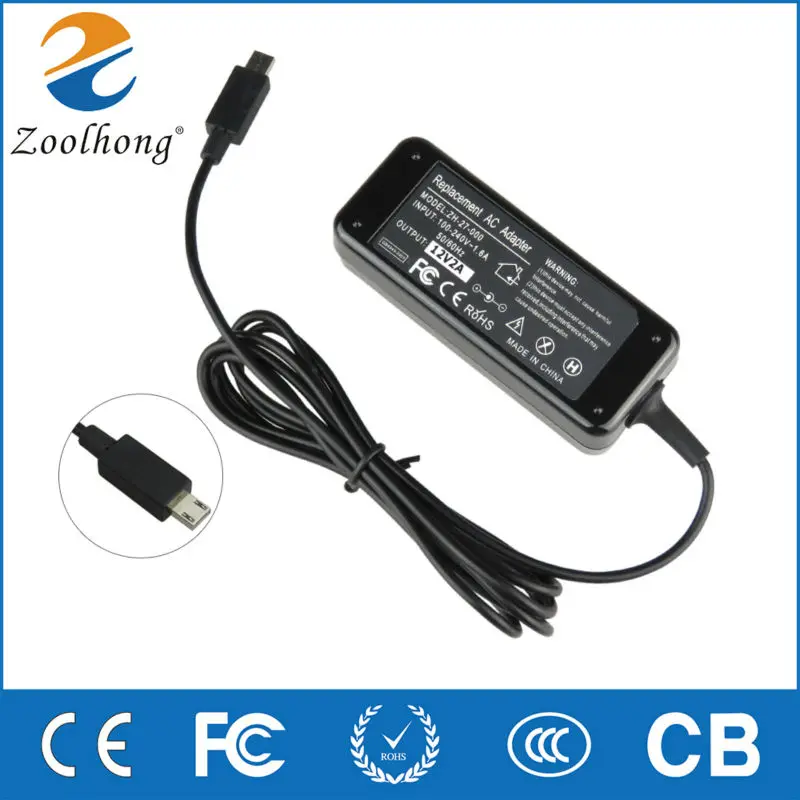 

Zoolhong Factory Direct 12V 2A 24W For Asus Table Laptop Chromebook C201 C100 C100PA C201PA Laptop Power Adapter