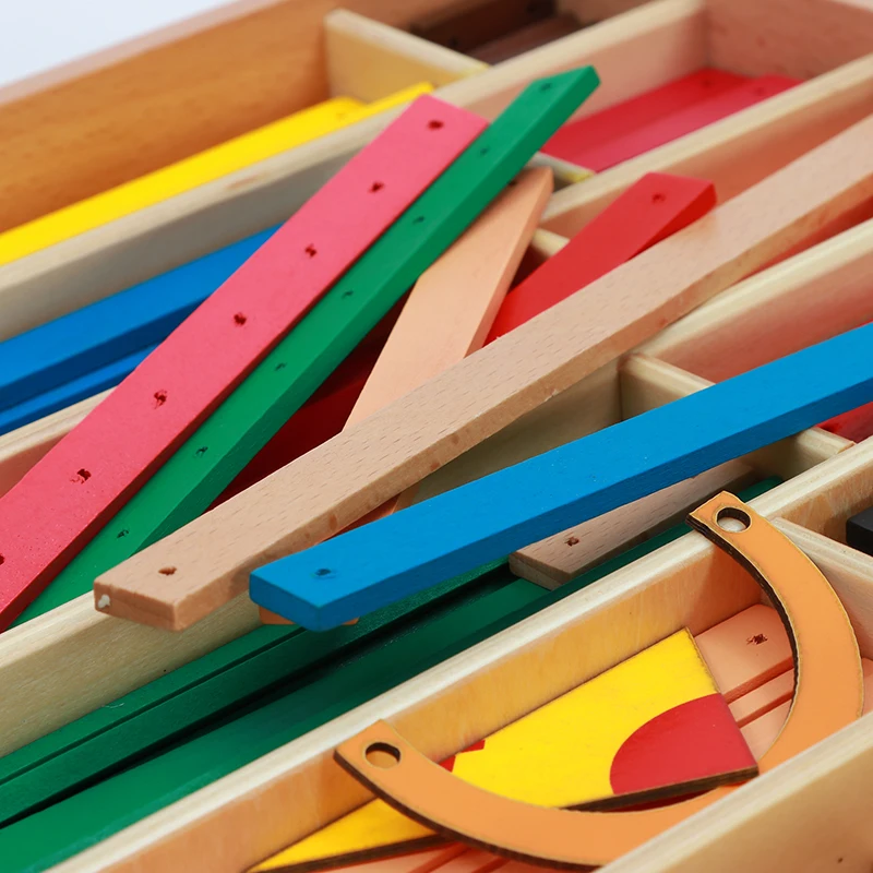 Montessori Kids Toy Geometric Stick Material Early Childhood Preschool Brinquedos Juguets