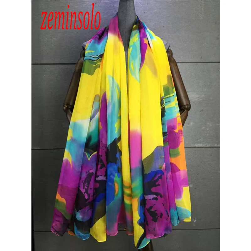 Imitation Slik Scarf For Women Autumn New Style Graffiti Women Scarves Shawl Wrap 140*180cm All-match Printing Soft Scarf Stole