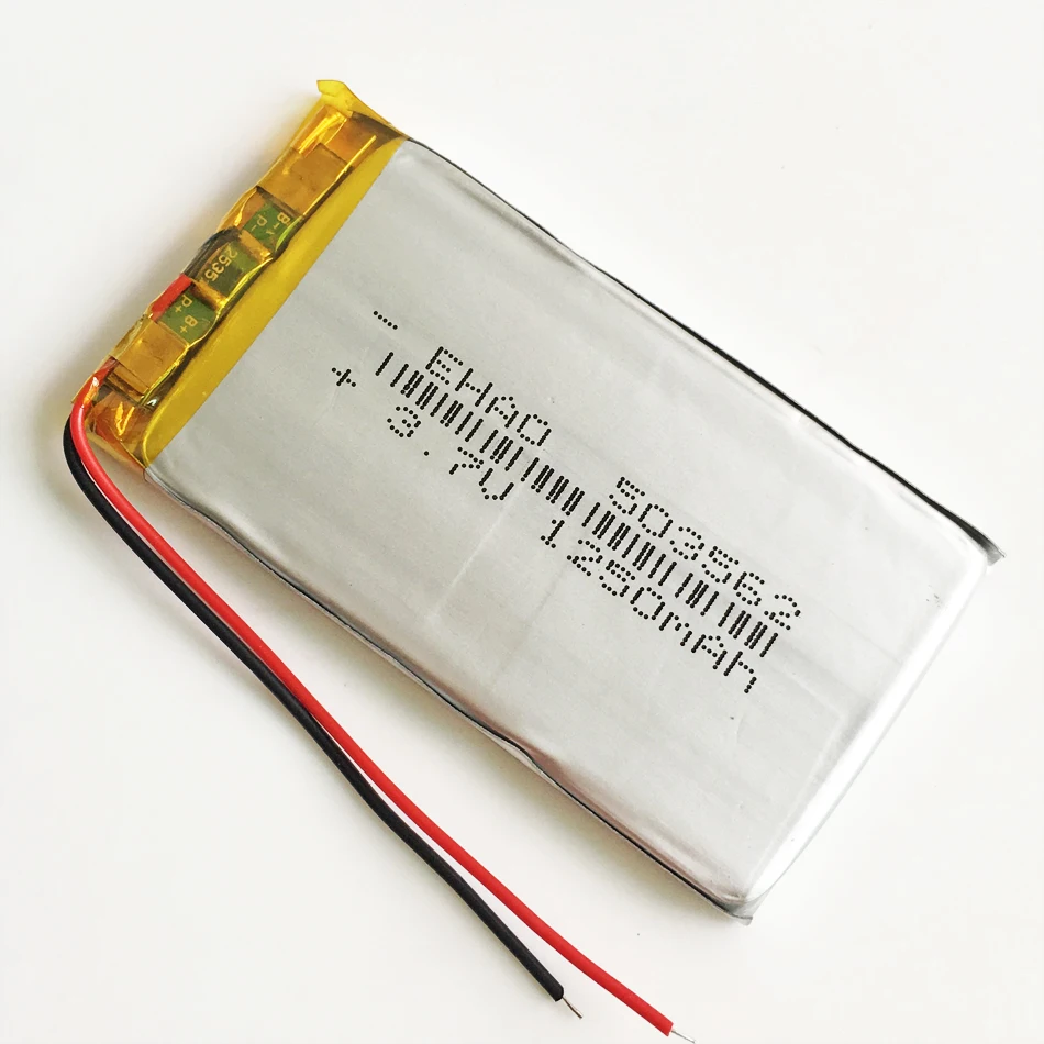 3.7V 1250mAh 503562 litowo-polimerowa LiPo akumulator do Mp3 GPS PSP DVD głośnik MP4 PAD gra wideo E-books Tablet PC