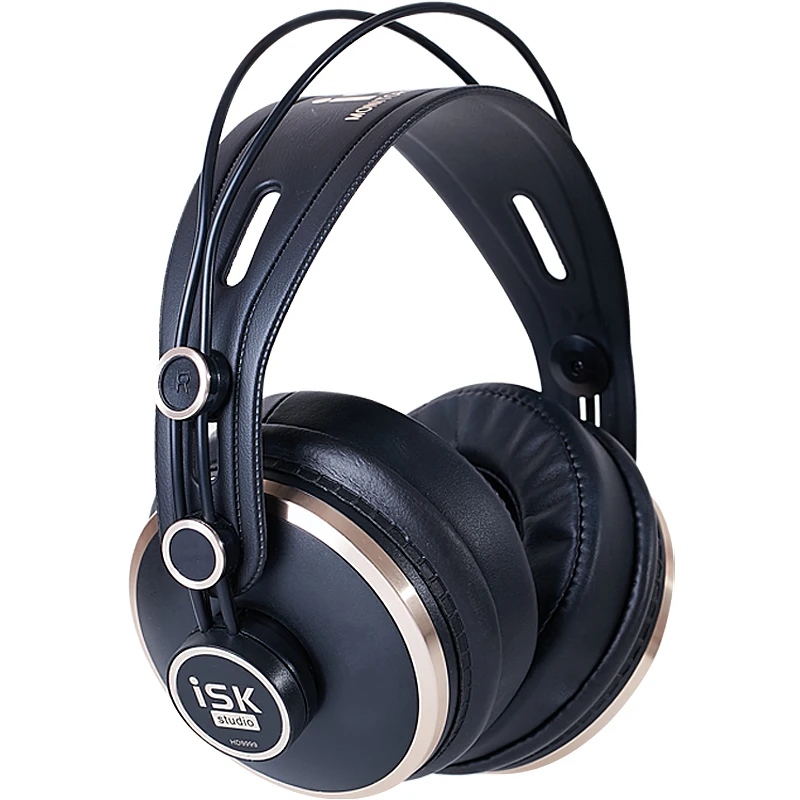 Original ISK HD9999 Pro HD Monitor Headphones Fully enclosed Monitoring Earphone DJ/Audio/Mixing/Recording Studio Headset