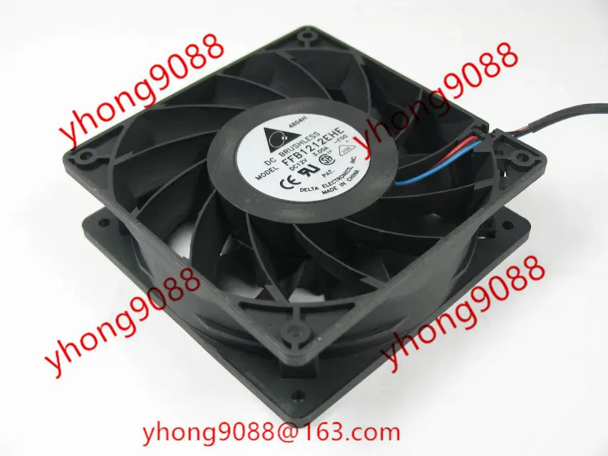 

Delta Electronics FFB1212EHE F00 DC 12V 3.00A 120x120x38mm Server Cooling Fan