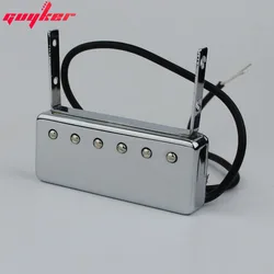 Guitar Single Coil Neck Pickups Replacement Parts for Floating Jazz Johnny Smith Style Electric Guitar Chrome