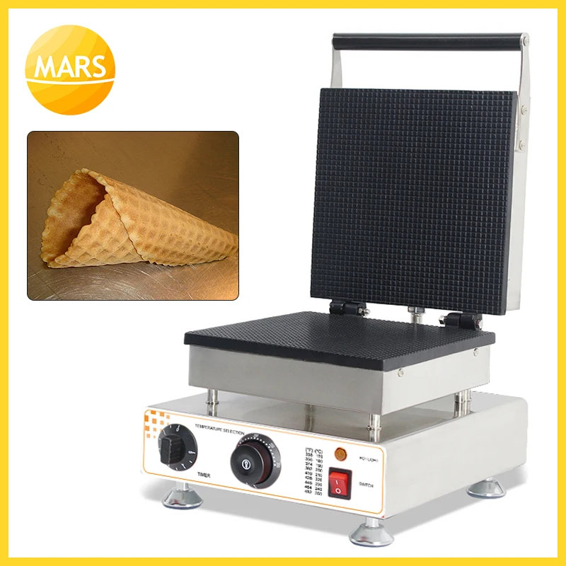 Commercial Ice Cream Cone Machine Palacinka Baker Cone Baking Iron Maker Egg Roll Maker Stroopwafel Syrup Waffle Machines