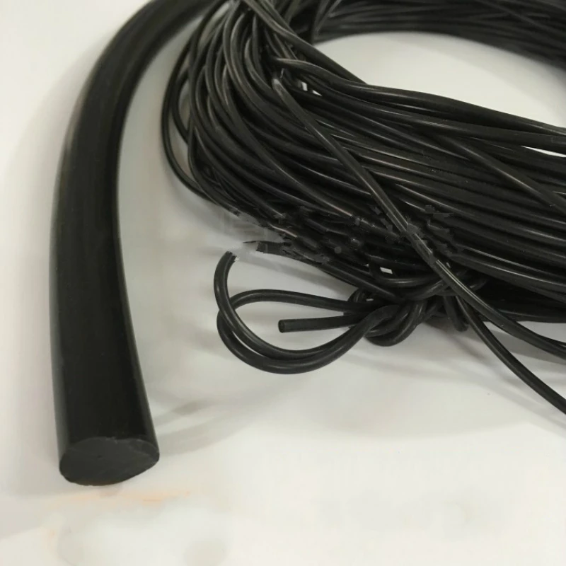 Black Diameter 1 1.5 2 3 4 5 6 7 8 9 10 mm Silicone Rubber Rod Silicon Cord Silicone Bar