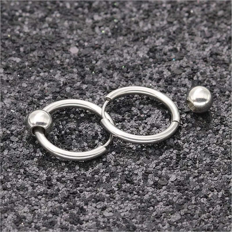 Hoop Earrings Circle 16mm 316l Stainless Steel Earring IP Plating No Fade Allergy Free