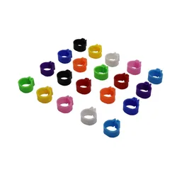 Multicolor Pigeons Rings 10mm Bayonet Identification Ring Bird Plastic Clip Rings Pigeon Foot Ring Pigeon Supplies 200 Pcs