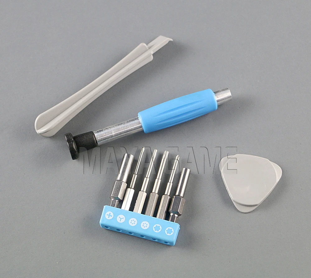 Blue Universalไขควงชุดปลดล็อกชุดเต็มTri-Wingไขควงชุดซ่อมเครื่องมือสำหรับNintend Switch/ SNES/ DS/3Dsxl/Psp