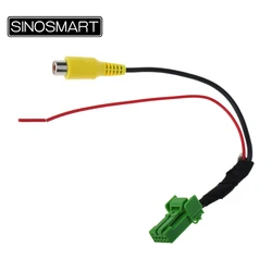 SINOSMART 5PIN Single-Head Video Input Cable with 6V Output for Suzuki S-Cross Vitara OEM Screen, Reverse Camera CVBS Adapter C5