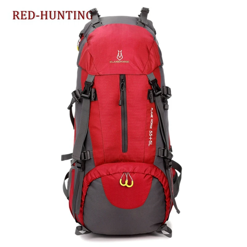 

High Quality 60L Camping Hiking Backpacks Bag Nylon Outdoor Travel Bags Backpacks Tactical Sport Climbing Bag Large Capacity