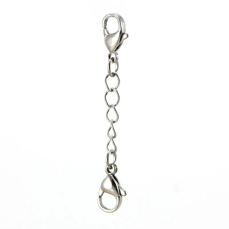 Free shipping 2014 new style stainless steel  key chain extender for floating locket necklace wholesale