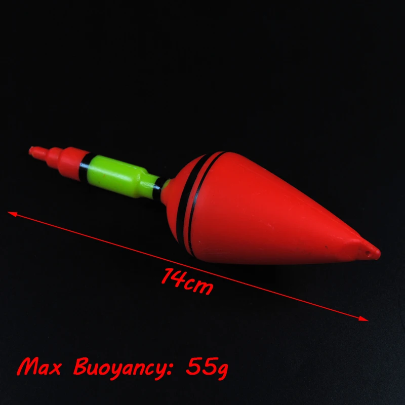 4pcs Big Belly 55g Buoyancy Plastic Bobber Float Saltwater Fresh Water Carp Catfish Fishing Floats