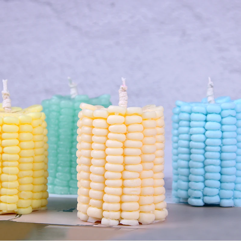 New The Corn shape Silicone Mold Candle Mold Cake Soap Mould Maize DIY Handmade Candle Molds