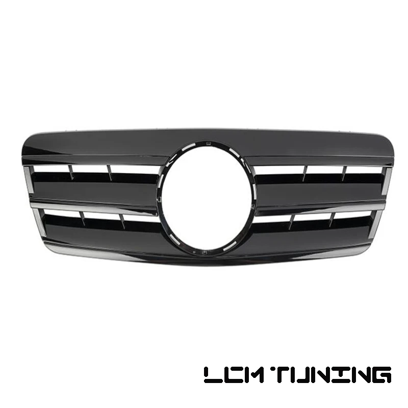 ABS Plastic Front Bumper Racing Grille Overlay For Mercedes Benz CLK Class W208 Grill 1996-2003