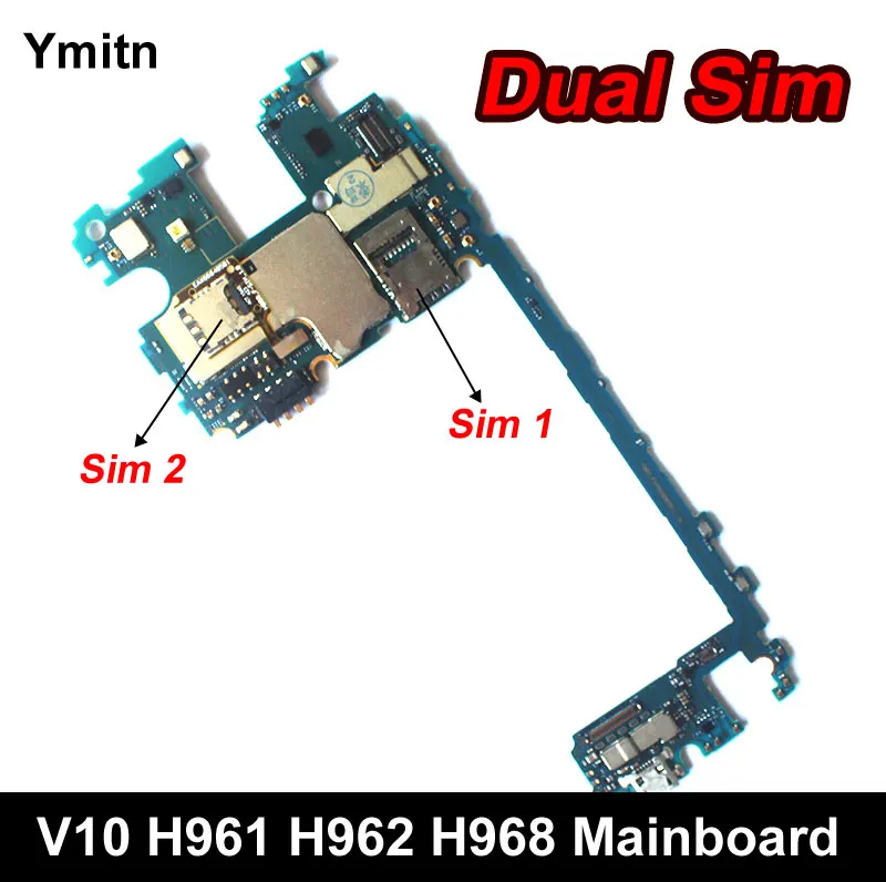 Ymitn Unlocked Mobile Electronic Panel Mainboard Motherboard Circuits For LG V10 H961 H961N H968 H962 4+64GB Dual Sim