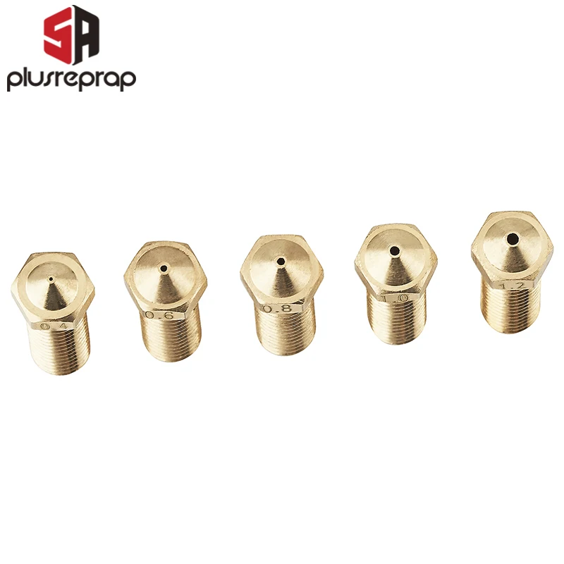 1/10 PCS Volcano Brass Nozzle 0.2 0.4 0.5 0.6 0.8 1.0 1.2mm Optional for 3D Printer 1.75mm Filament Sidewinder X1 Anycubic Vyper