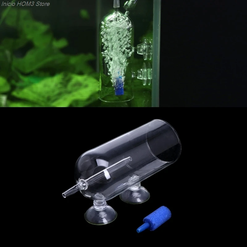 High Quality Glass Bubble Air Stone Oxygen Cover Cup Dissolved Oxygen Device For Aquarium Fish Tank Purge Oxygen Aeration