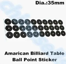 35mm 36pcs point snooker pool billiard white ball locator sticker cue ball locators stickers Table Ball Point Sticker