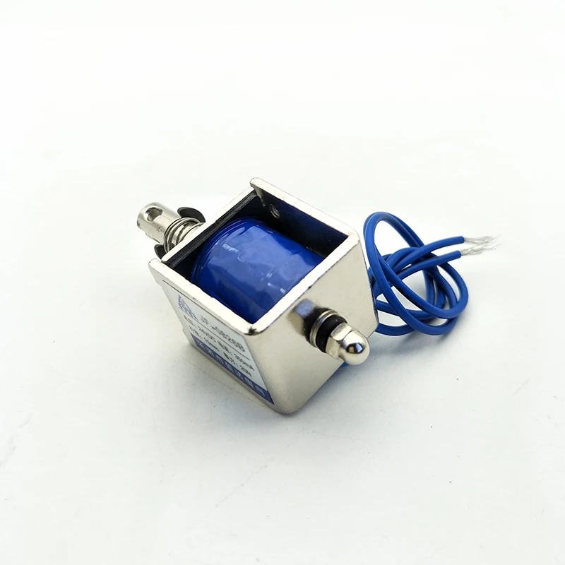 Picture 5: High quality DC 24V 350mA Push Pull Type Open Frame Solenoid Electromagnet 10mm Stroke 20N 4.4LB JF-0826B Free shipping