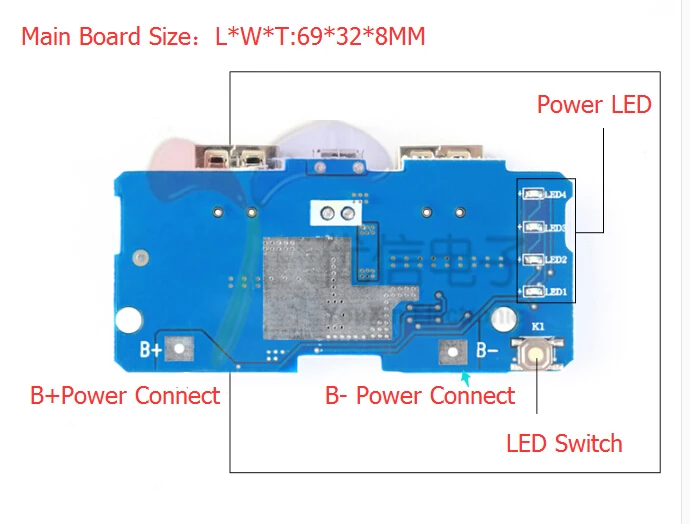 5 Stück/1 Stück DC 3,7 V bis 1800 V Booster Step-Up-Modul Arc Pulse DC-Motor mit Hochspannungskondensatoren 3,7 bis 5 V 9 V Netzteilplatine – Detail 7