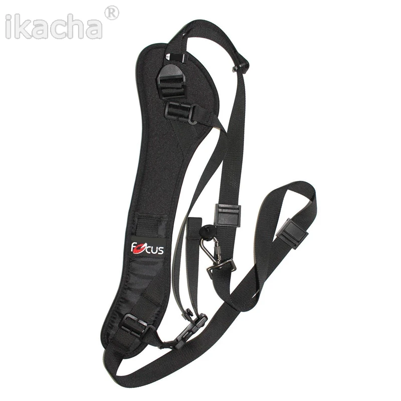 Hot Focus F-1 Quick Carry Speed Sling Weiche Schulter Sling Gürtel Neck Strap Für Kamera DSLR Schwarz