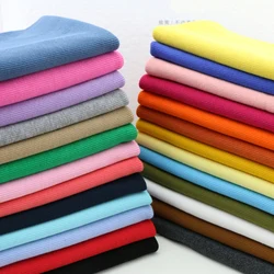 20X 100cm Hot sale 2x2 Cotton knitted rib cuff fabric stretchy cotton  for  DIY sewing clothing making accessories